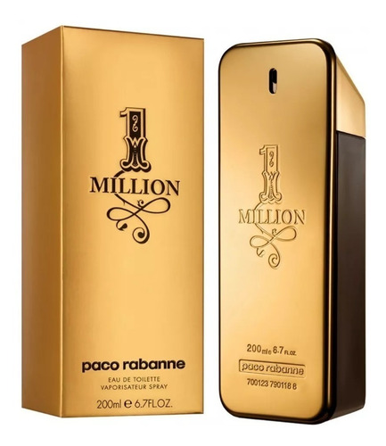 Imagen 4 de 6 de Paco Rabanne 1 Million Tradicional EDT 200 ml para hombre