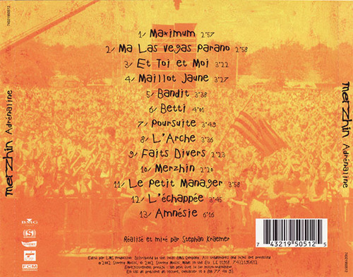 Cd Adrénaline (merzhin) Estándar