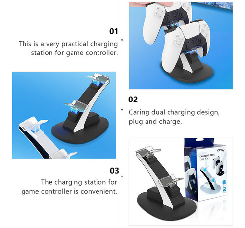 // Base De Carga Dual Para Controlador De Juegos