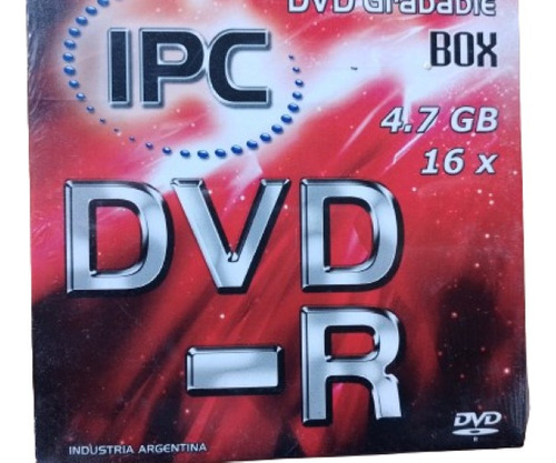 Dvd-r Ipc. 4.7 Gb. 16x. Nuevo. Sellado