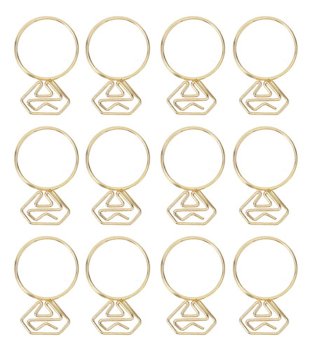 Clips Pequeños Dorados Con Forma De 80 Sujetapapeles, Resist