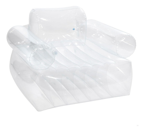 Sillón Inflable Transparente Con Reposabrazos Intex