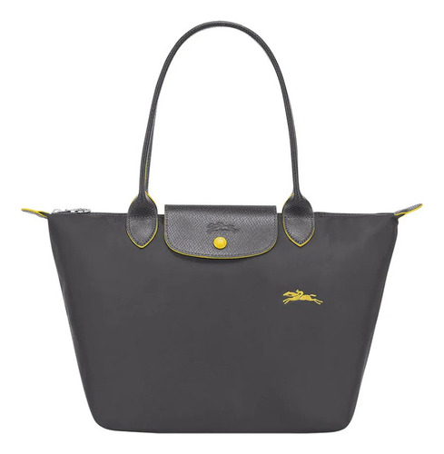 Longchamp Original Bolso Tote Grande, Gris Metálico