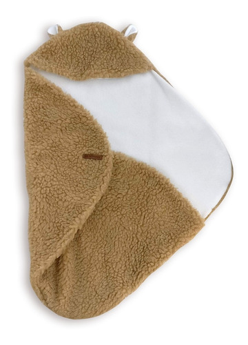 Manta Porta Enfant Orejitas Corderito Polar Bebé 70x70cm 0m+