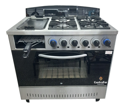 Imagen 3 de 6 de Cocina 4 Hornallas Depaolo Horno Visor C/ Plancha Y Tostador