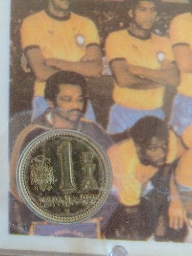 Blister Com Moeda Campeonato Mundial De Futebol Espanha 1982
