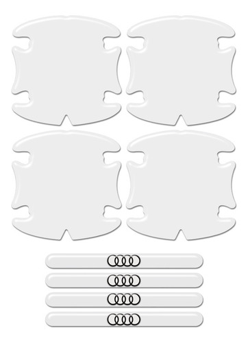 Kit Protetor Maçaneta Audi A3 A4 Q5 Q7 Resinado