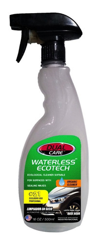 Imagen 1 de 9 de Waterless Ecotech 500ml Dual Care Lavado En Seco Autos