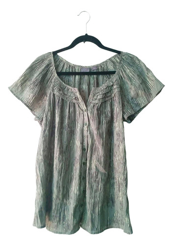 Blusa Menta Y Chocolate Laura Scott Talla L