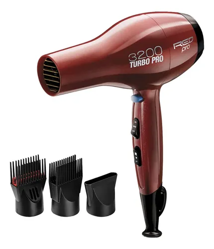 Secador De Cabelo Red Pro By Kiss Turbo 3200w - Vermelho Vermelho