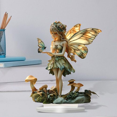 Adorno De Mesa De De Mariposa, Regalo De Exhibición 2d,