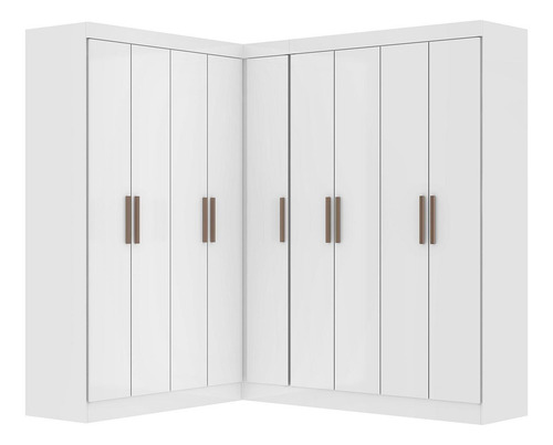 Guarda-roupa Modulado De Canto 9 Portas E 4 Gavetas Paris Wt