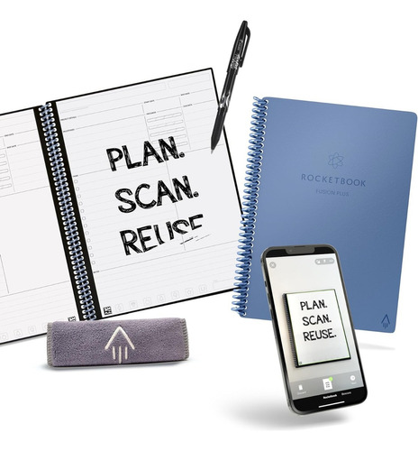 Rocketbook Fusion+ | Agenda & Cuaderno Carta Reusable