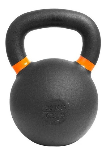 Kettlebell Pesa Rusa 32 Kg Acero + Black Coated - Base Plana