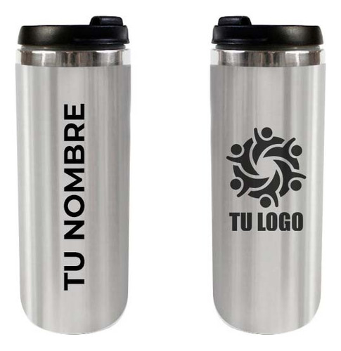 Termo Personalizado Con Tu Nombre Y Logo