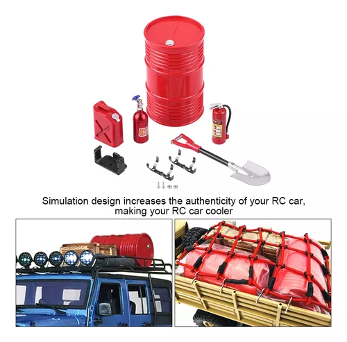 Extintor de incendios de coche RC, juguete de simulación de metal mini  extintor de incendios para CC01 / SCX10 / -4 / D90 RC Crawler Car