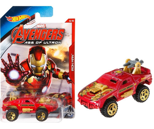 Hot Wheels Escala 1:64 Marvel Iron Man Sting Rod Avengers 6