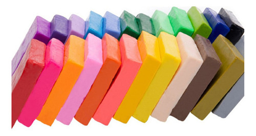 Bloco Colorido Pequeno De Argila De Polímero, 24 Ferramentas