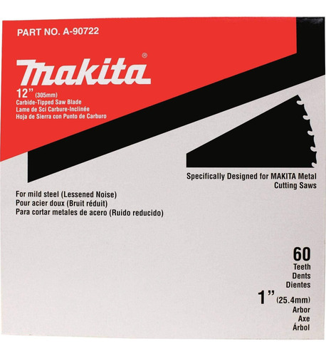 Hoja De Sierra Makita A-90722 30,48 Cm 60 Dientes Carburo