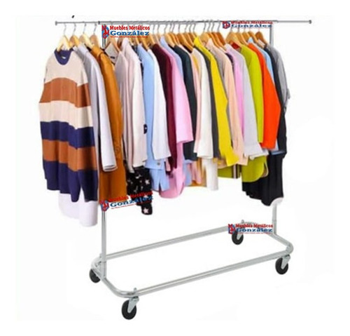 Rack Para Ropa Colgador Cromado P/ Ropa Desarmable Exhibidor