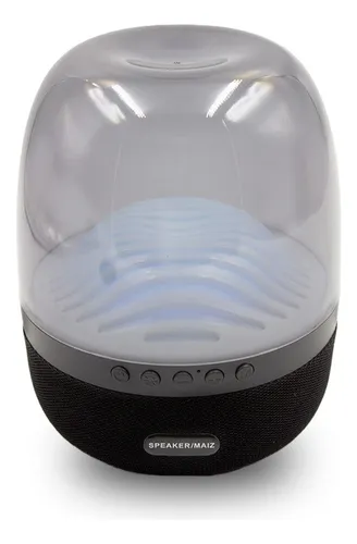 comprar Bocina Bluetooth Luz Led Radio Fm Recargable Usb  Portatil