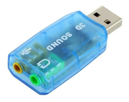 Tarjeta Sonido 3d 5.1 Canales Usb Audio Hd Microfono Externo