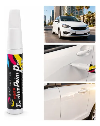 Caneta Reparadora Riscos Carro Tinta Retoque Impermeável Antiferrugem Branco