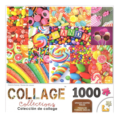Lpf Collage Colorful Candy Puzzle De 1000 Piezas