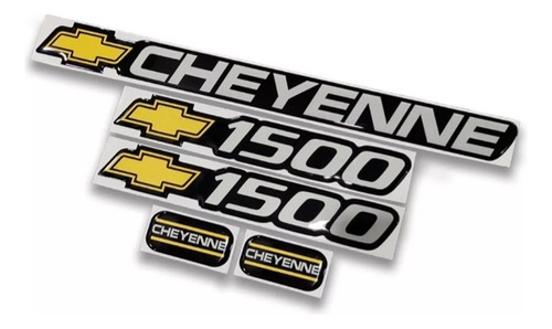 Kit Emblemas Chevrolet Cheyenne 1500 