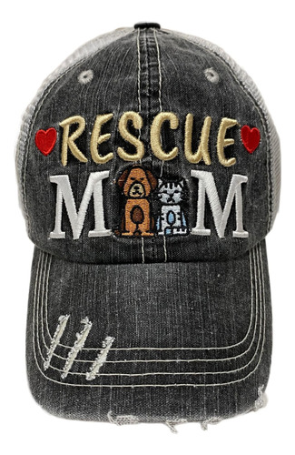 May & Grey Rescue Dog Cat Mom - Gorro De Béisbol De Malla Pa