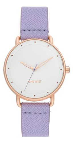 Reloj Nine West Mujer Piel Lila Nw2444rglv