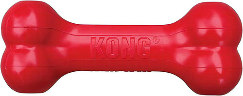 Kong Goddie Juguete Hueso Clásico Rellenable Perro Grande Color Rojo