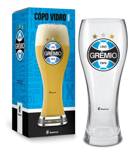 Copo Cerveja Joinville 680ml Times Futebol - Gremio Cor Azul