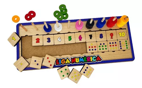 Jogo Montessori de Pinos - Brinquedos Educativos e Pedagógicos