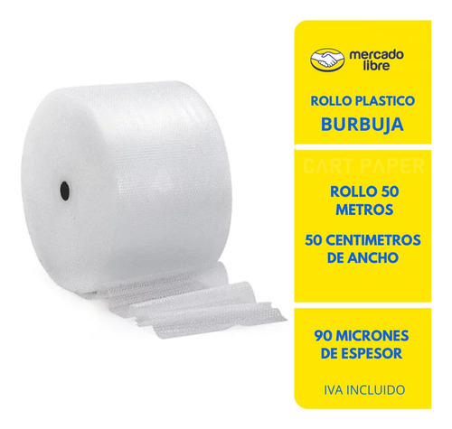 Plástico Burbuja Rollo 50 Metros / Rollo Embalaje 