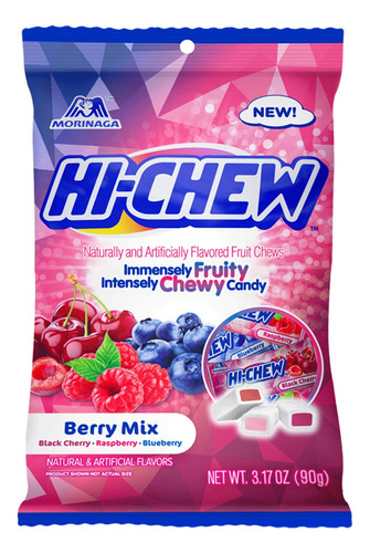 Imagen 1 de 1 de Dulce Hi Chew Sabor Berry, Morinaga , 90 G