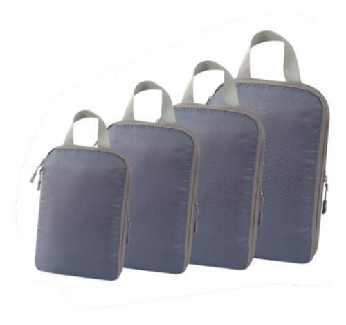 Paquete De 4 Bolsas De Almacenamiento De Compresión, Gris