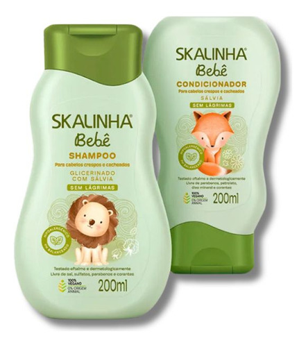 Shampoo + Condicionador Skalinha Bebê Salvia 200ml