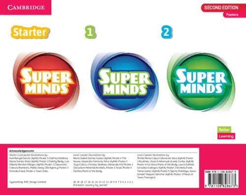 Libro Super Minds Starter 1 And 2 Poster Pack British E De V