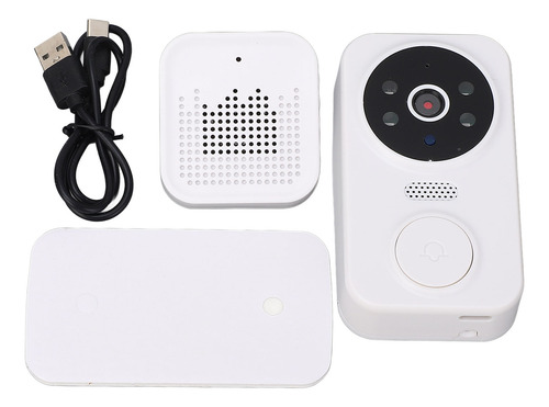 Timbre Inalámbrico De Seguridad Con Videoportero Hd De 480p,