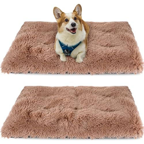 Soaoo 2 Pcs Dog Beds With Machine Washable, Anti-slip Dog Cr