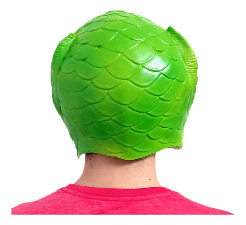 Tocado De Pez Verde For Halloween, Máscara De Animal,