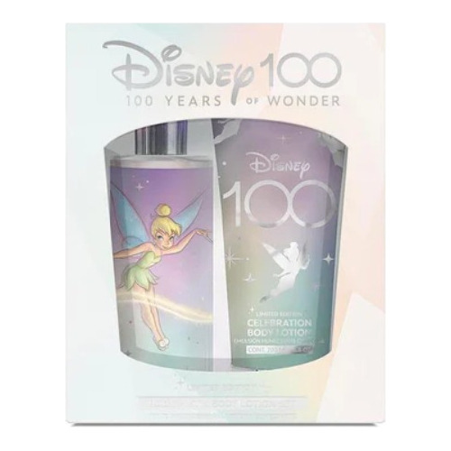 Set Crema Corporal Y Body Mist Disney 100 Campanita