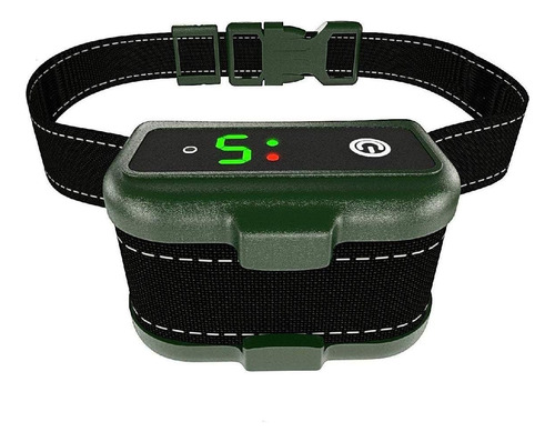 Collar Entrenador Para Perros Antiladrido Vibración Negro