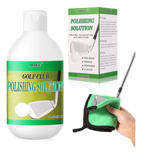 Aoke Golf Club Polish 10.6 Oz, Solución De Pulido De Hierro 