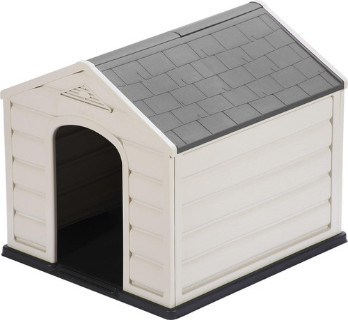Casa Para Perro Pequeña Techo Gris Rimax