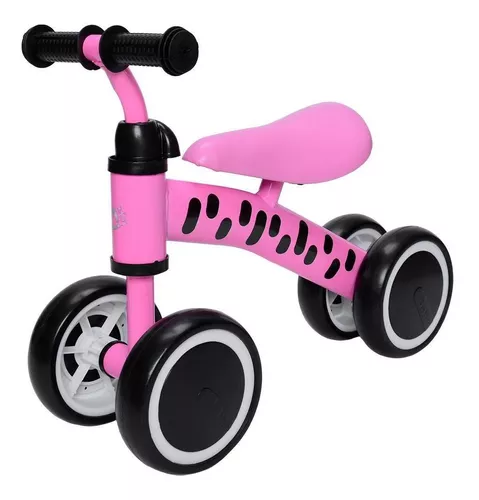 Zippy Toys Triciclo Infantil, Feito de Plástico e Aço Carbono. Possui  Cestas de Armazenamento e Campainha Trim Trim. Indicado Para Crianças Até  03 Anos e Suporta Até 25kg (Rosa)