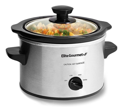 Elite Gourmet Mst-250xs# Olla Eléctrica De Cocción Lenta