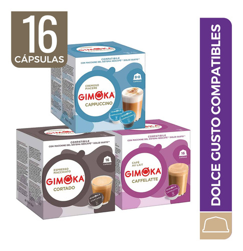 Nuevas! Capsulas Dolce Gusto Compatibles Gimoka Italia