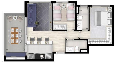 Imagem 14 de 14 de Venda: Aptos Ibirapuera 67,70m² - 2 Dorm - 1 Suite Em Obras
